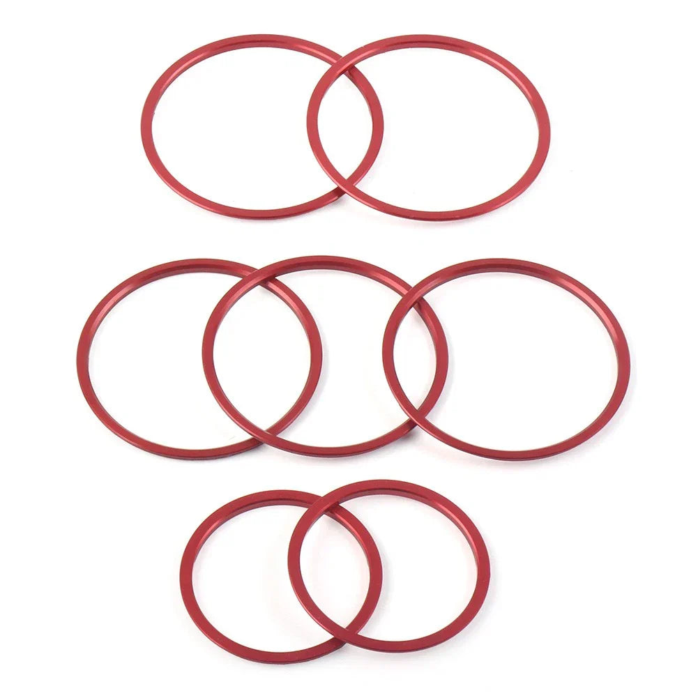 AC Air Vent Outlet Inner Ring Cover Trim  Red for Mercedes Benz C Class (2015-2021)