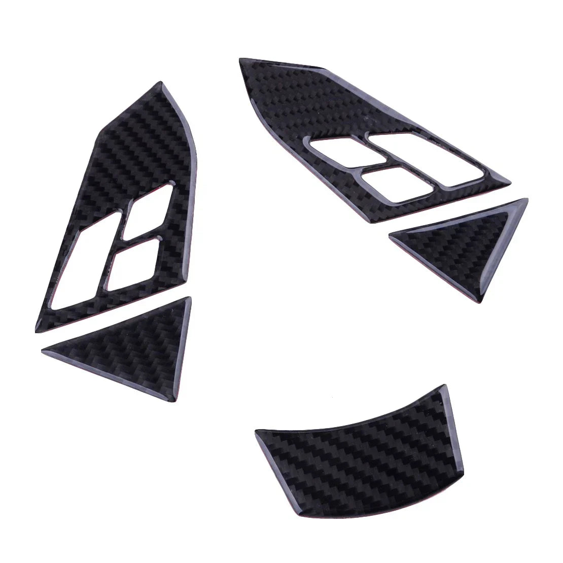 Carbon Fiber Steering Wheel Button Cover for BMW 5 Series E60 E61 (2005-2010)