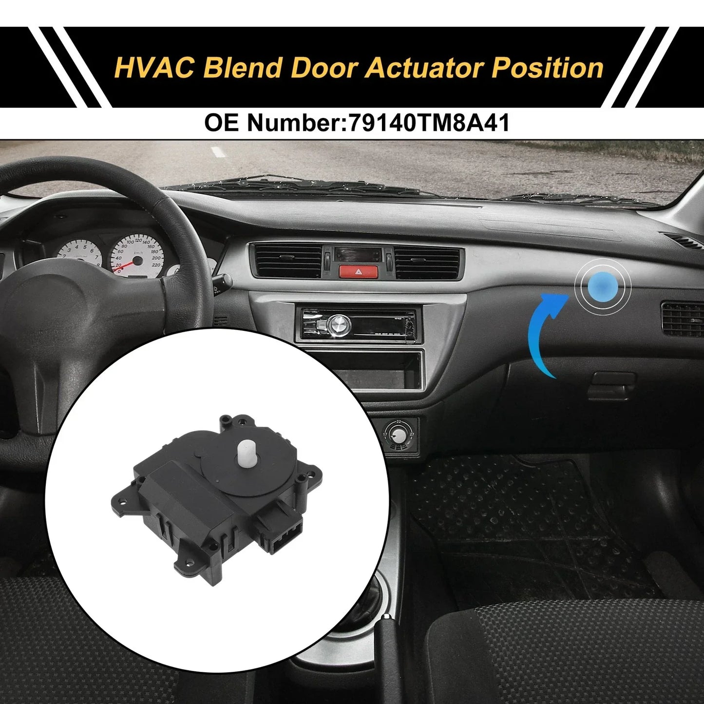 HVAC Heater Blend Door Actuator for Honda Insight (2010-2014)