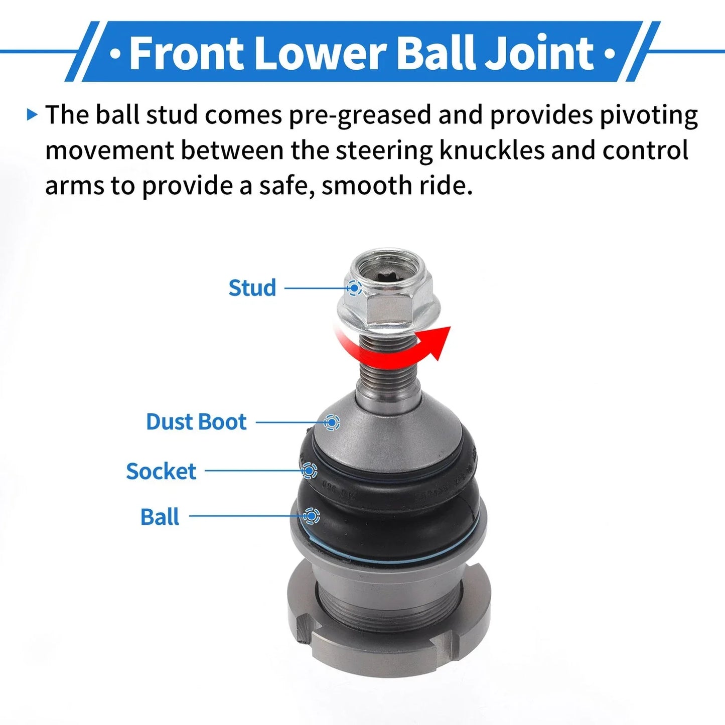 2 x Front Lower Ball Joints for Mercedes-Benz GL-CLASS (2005-2012)