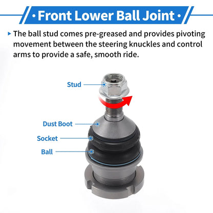 2 x Front Lower Ball Joints for Mercedes-Benz GL-CLASS (2005-2012)