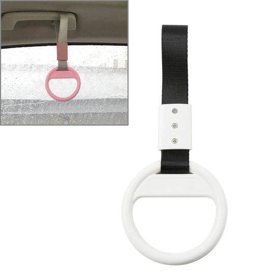 Black & White Ring Train Bus Handle Strap Charm Tool (1 PC)