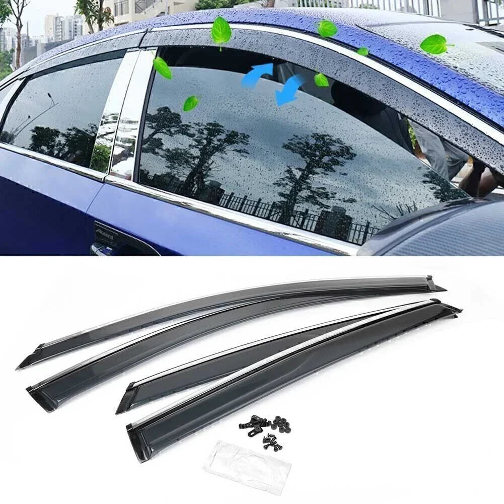 Side Window Vents Rain Guards Visor Set for Honda Accord (2018) 6pcs
