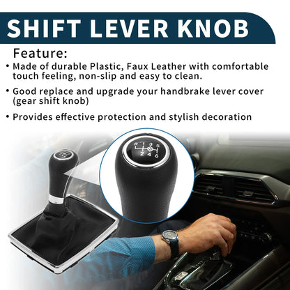 6 Speed Gear Shift Knob & Cover for Mercedes-Benz C-Class (2007-2021)
