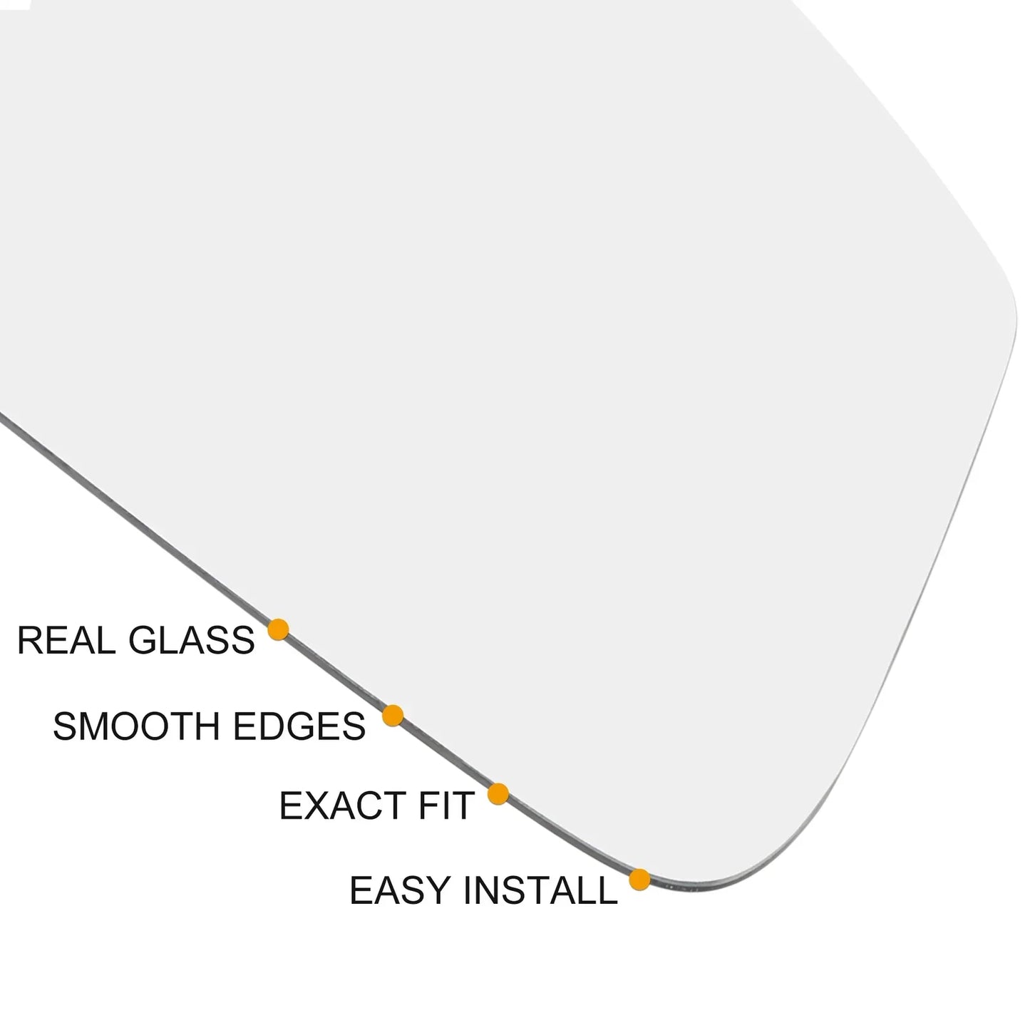 Heated Mirror Glass w/ Backing for Lexus LS460 CT200h ES350 (2007-2019)