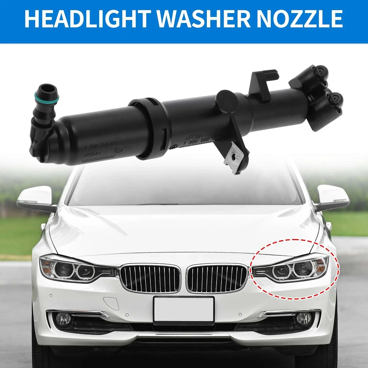 Front Left Headlight Washer Nozzle for Mercedes-Benz S350 (2006-2010)