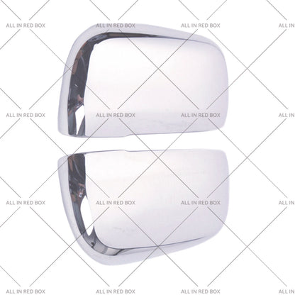 Chrome Side Door Rearview Mirror Cover Trim LH+RH for Pajero V80 (07-21)