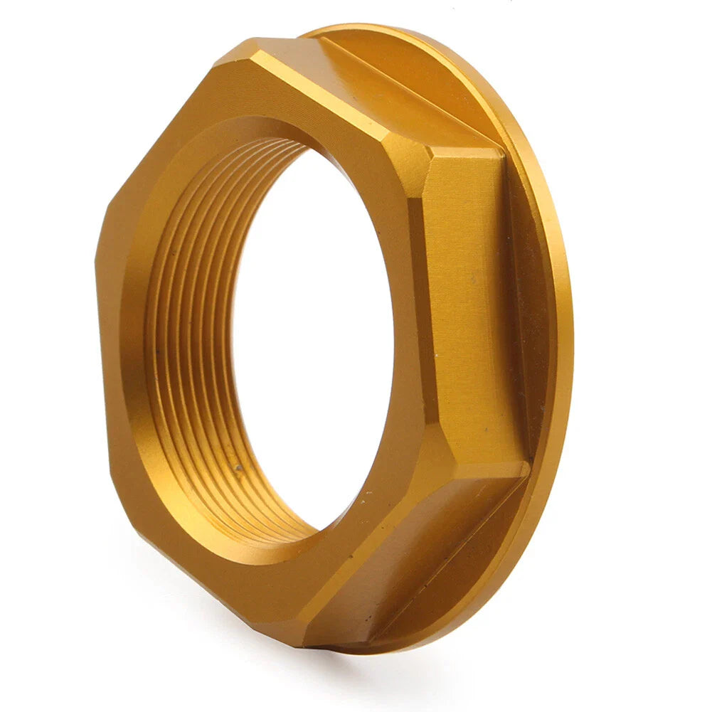 36mm CNC Gold Motorcycle Triple Tree Stem Yoke Nut for Universal Models