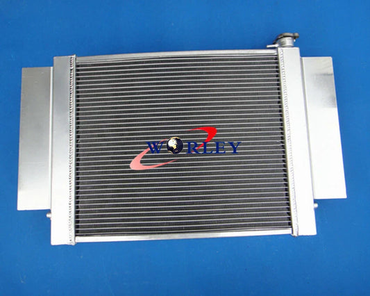 Aluminum Radiator & Oil Cooler for Mazda RX2 RX3 RX4 RX5 RX7 (1970-1985)