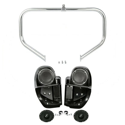Chrome 6.5" Lower Vented Speaker Fairing for Street Glide (2014-2024)