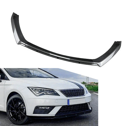 3 Pcs Front Bumper Spoiler Lip for Seat Leon MK3.5 (2017-2020)