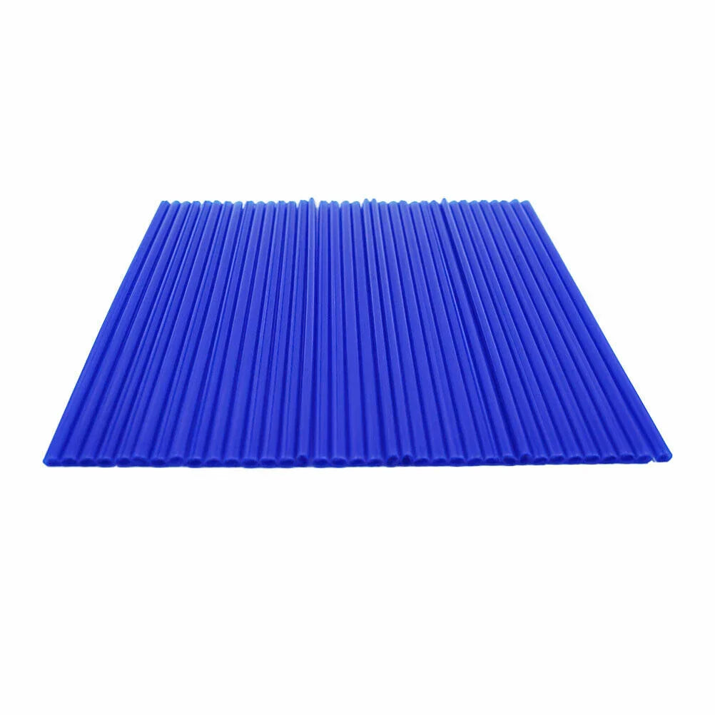 72pcs Blue Wheel Spoke Wraps for Motorcycle Dirt Bike CRF EXC YZF