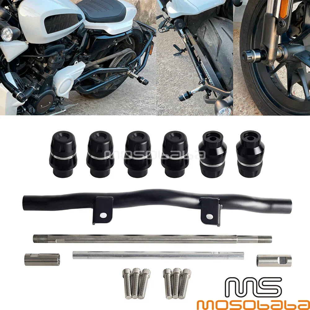 Engine Guard Fork Axle Slider Protectors for Harley Sportster S RH1250S