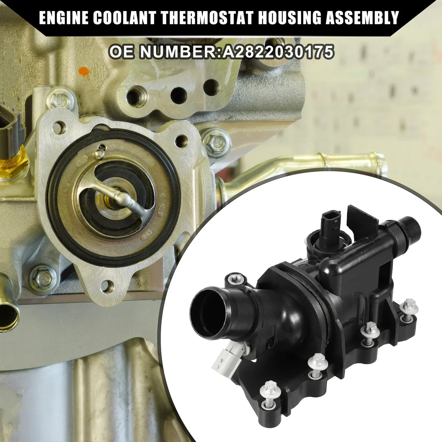 Engine Coolant Thermostat Housing for Mercedes-Benz (2010-2016)