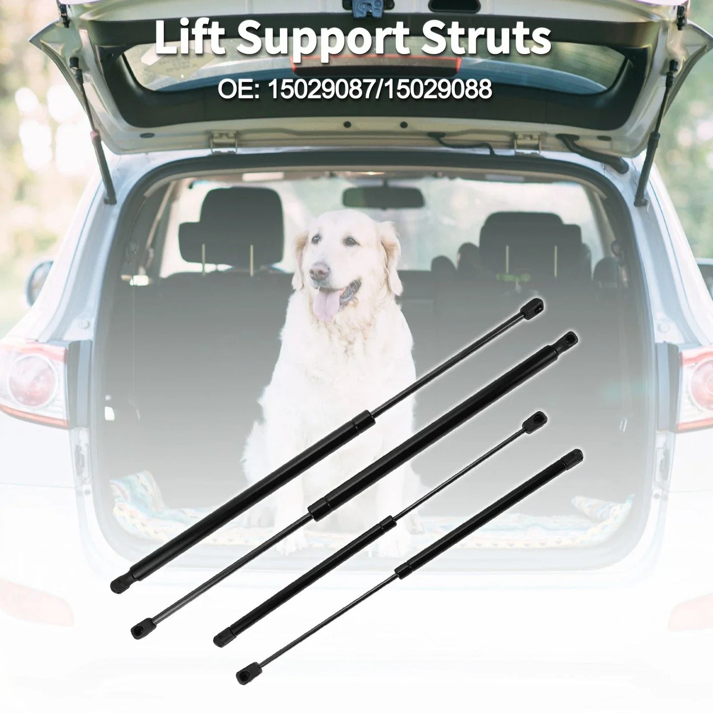 Rear Window Glass & Lift Supports for Chevrolet Suburban 1500 (2007-2014)