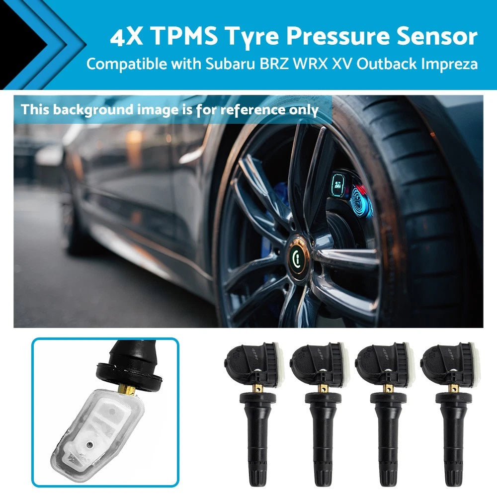 4 x Tyre Pressure Sensors for Subaru Outback WRX XV Impreza (2017-2024)