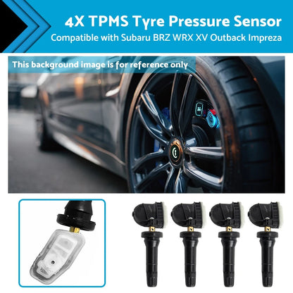 4 x Tyre Pressure Sensors for Subaru Outback WRX XV Impreza (2017-2024)