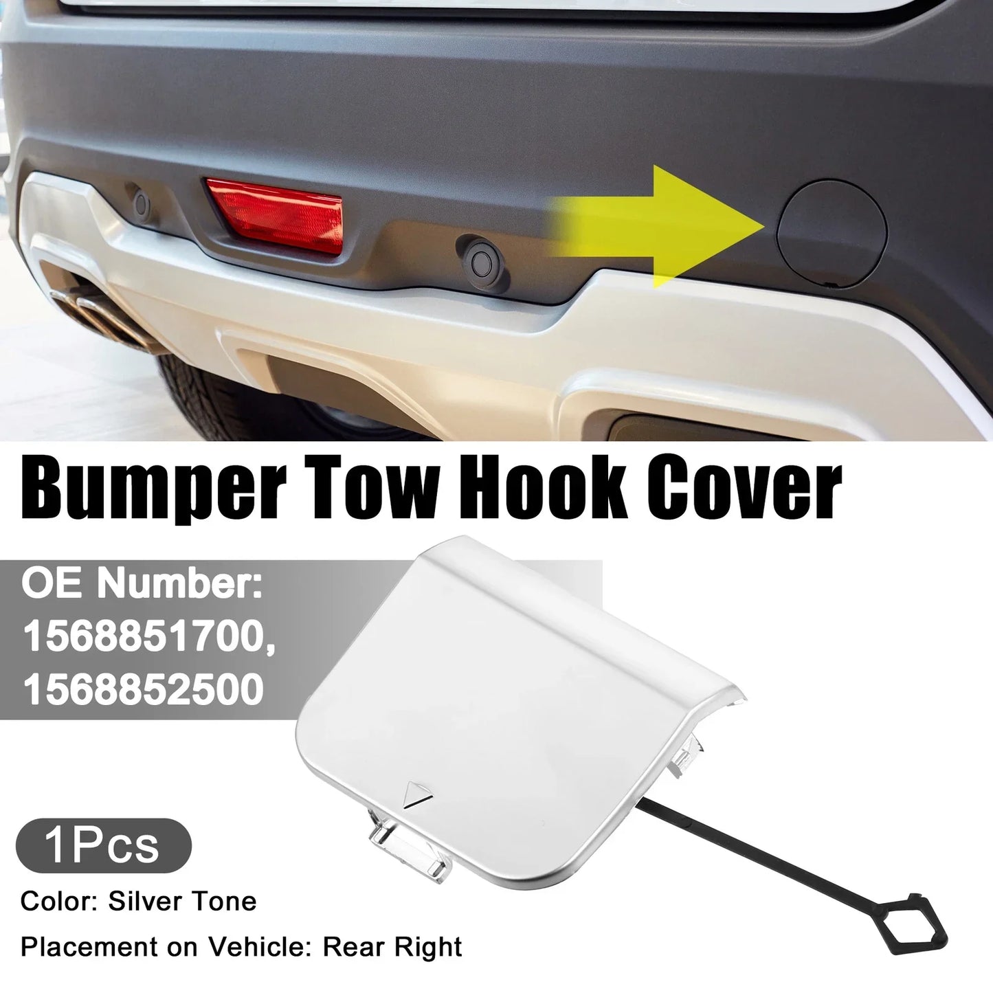 Rear Right Bumper Tow Hook Cover for Mercedes-Benz GLA250 (2018-2020)