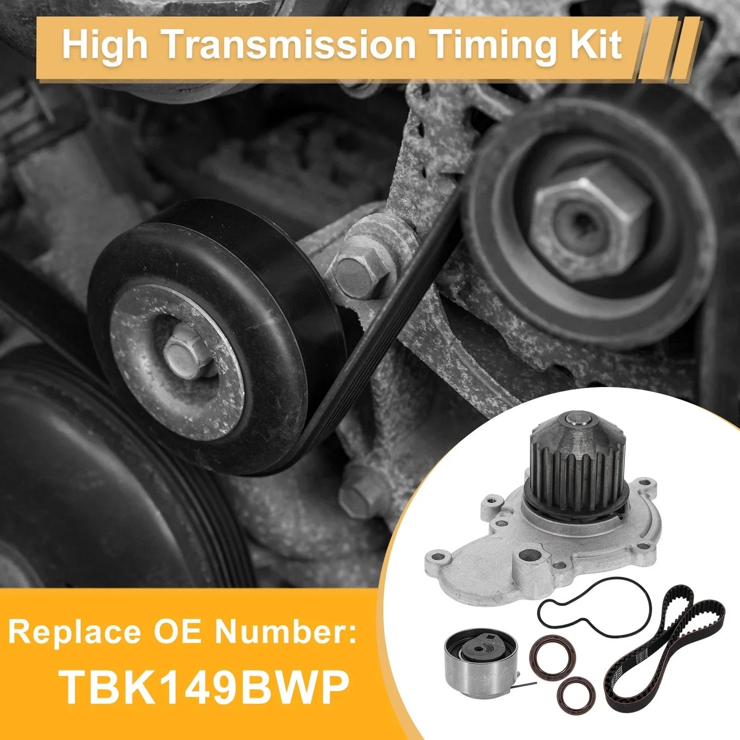 Timing Belt Water Pump Kit for Dodge Neon 1995-2005 2.0L (1995-2005)