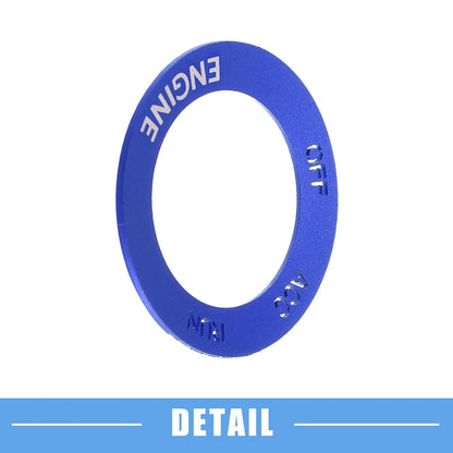 Engine Start Button Sticker for Dodge Charger Challenger Aluminum Alloy Blue