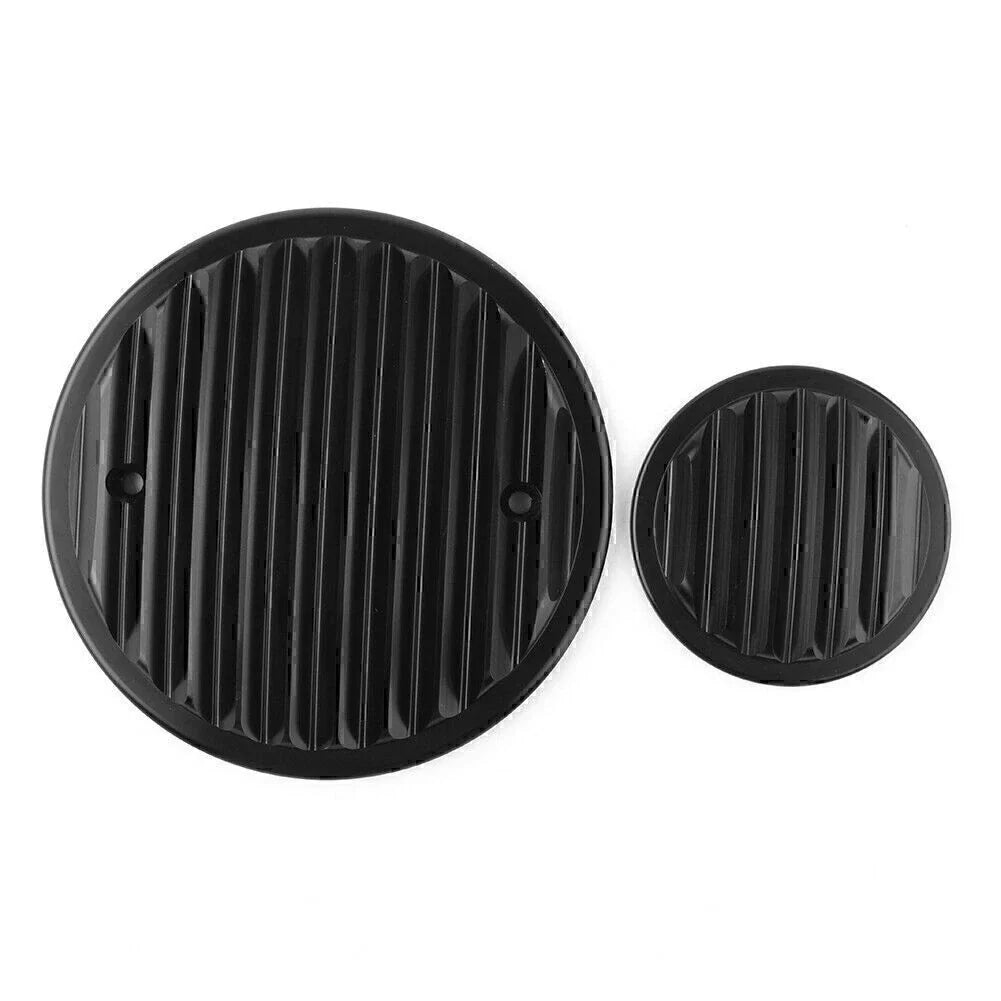 Black Finned Engine Cover for Victory Cross Country, Hammer, Vegas (2010-2017)