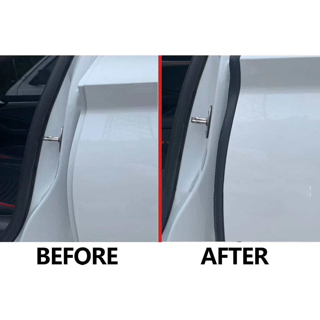 Car Door B Pillar Seal Strip 80cm 2 x Anti Collision Noise Prevention
