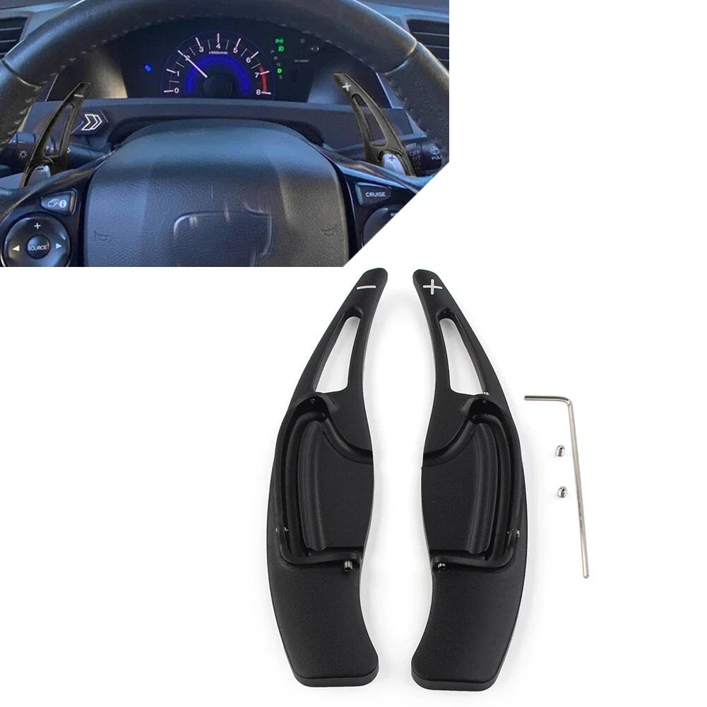 Aluminum Steering Wheel Paddle Shifter Extensions for Honda Civic, CR-V (2012-2015)