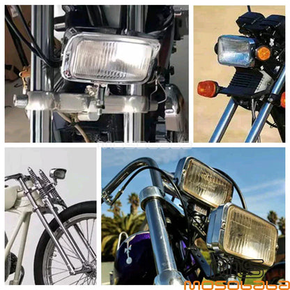 Black Shell LED Custom Headlight w/ Hi/Lo Beam for Harley FLHTC