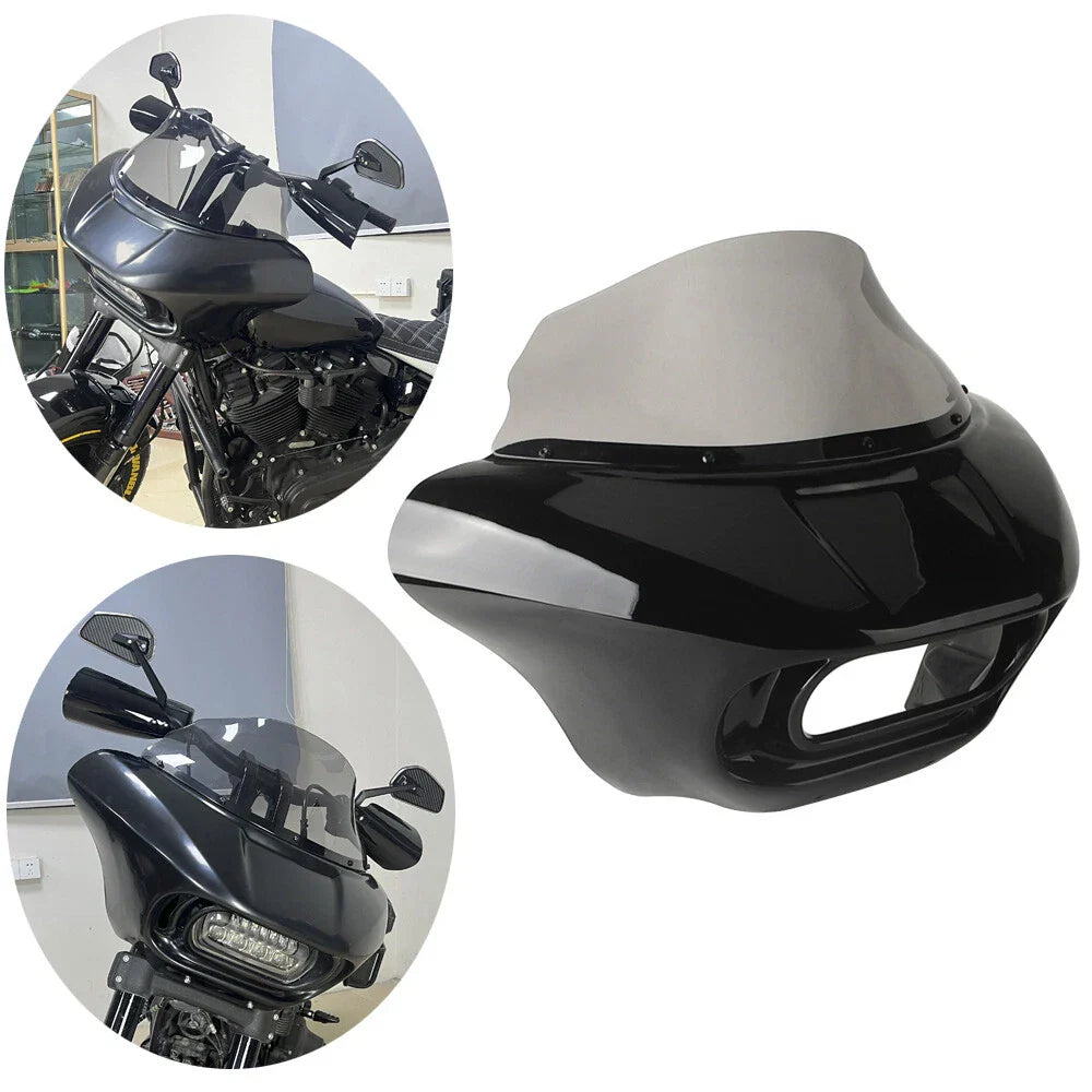 9" Windshield Headlight Fairing for Harley Softail Fat Bob FXFB FXFBS (2018)