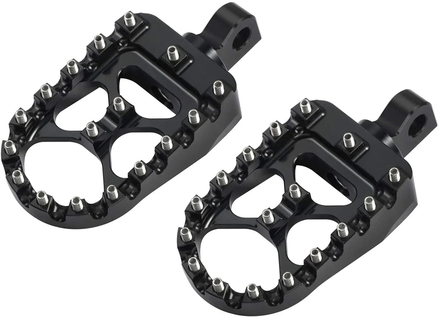 Wide Foot Pegs MX Style for Harley Dyna Sportster Iron 883 Fatboy Bobber (2004-2023)