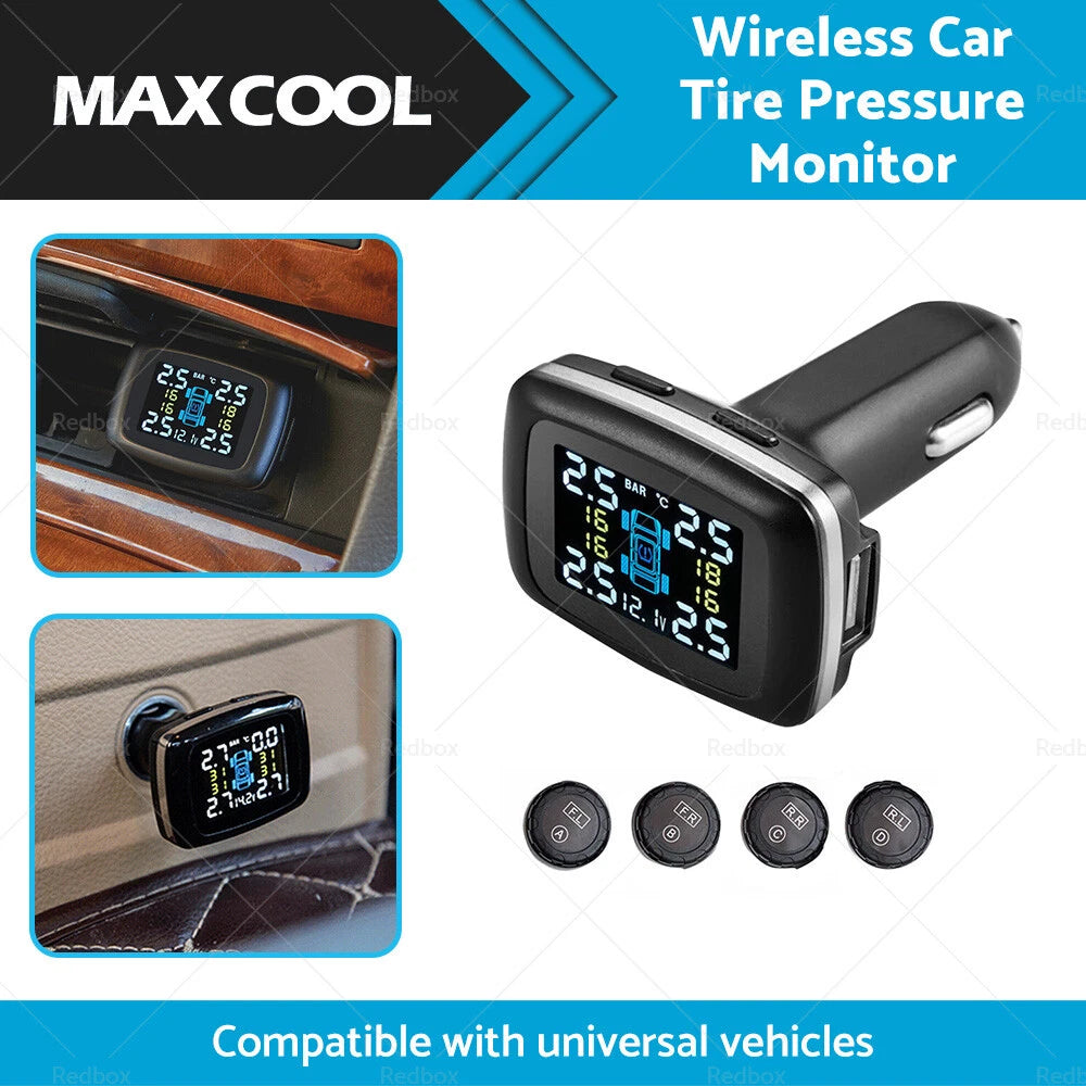 Tire Pressure Monitoring System + 4 Sensors for Car