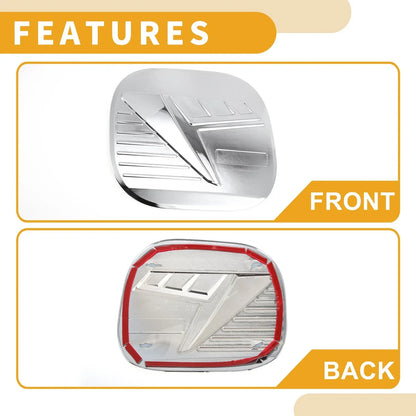 Fuel Tank Door Cap for Hyundai Tucson 2021-2025 Gas Tank Flap Chrome Silver