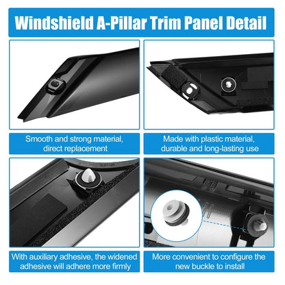 Windshield A Pillar Trim for Hyundai Veloster 2012-2017 2 x Left Right