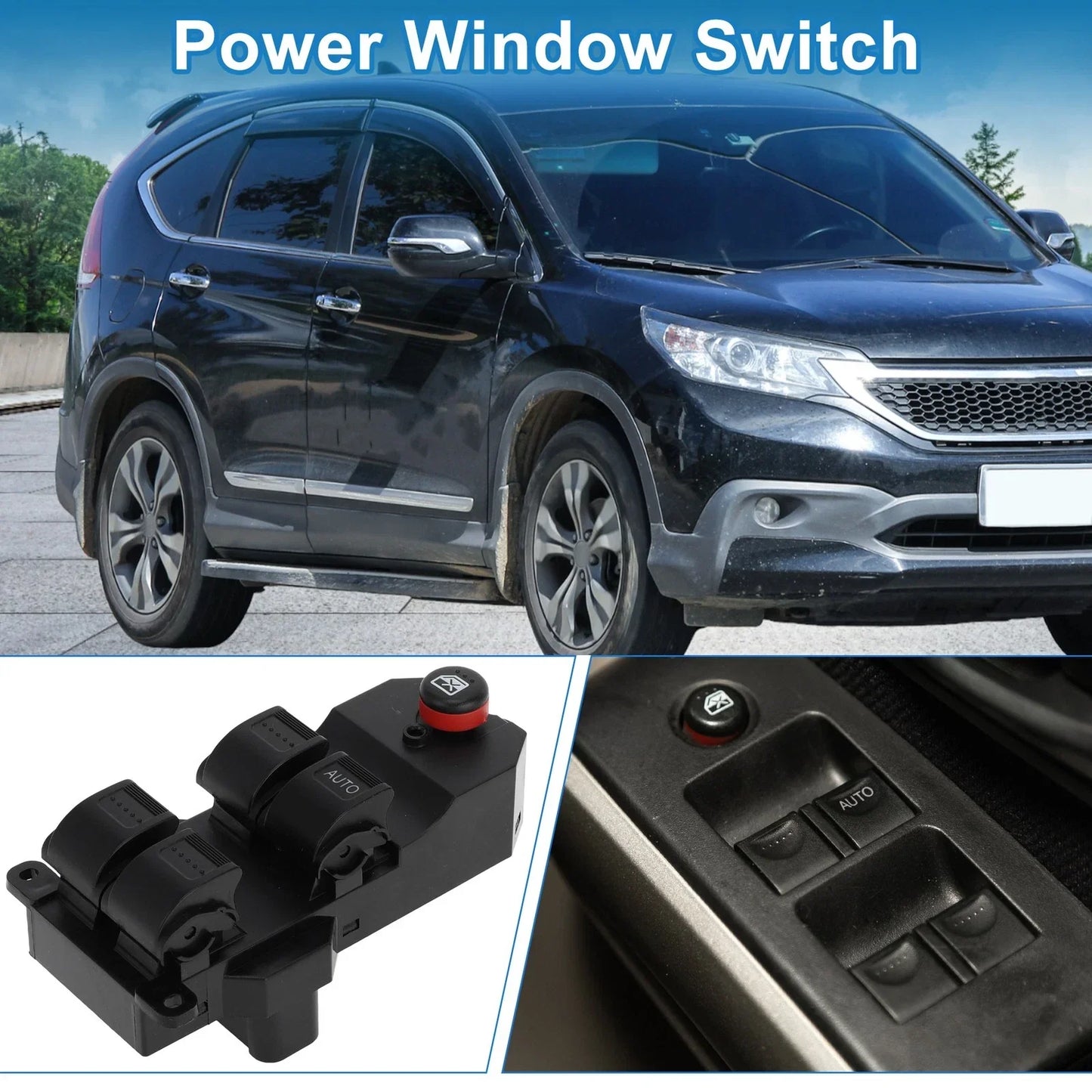 Front Right Power Window Switch for Honda Fit, CR-V (2007-2023)