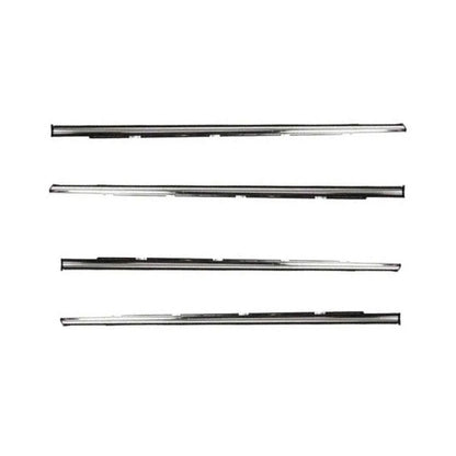 Weatherstrip Door Belt Chrome Set 4 Fits Honda Civic EG 4D Sedan 1992-95 D06