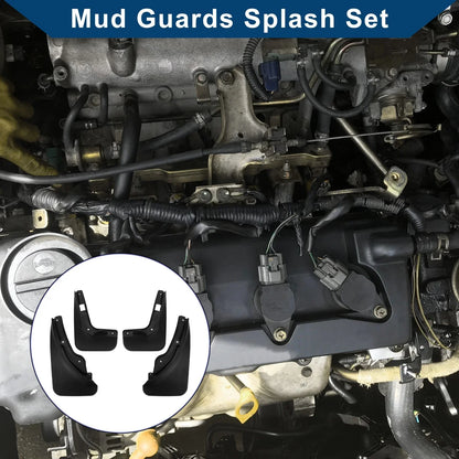 Mud Flaps Splash Guards Set for Mercedes-Benz C Class (2007-2011)