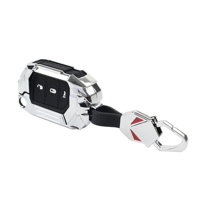 Silver Keyless Remote Key Fob Cover for Jeep Gladiator (2020-2024)