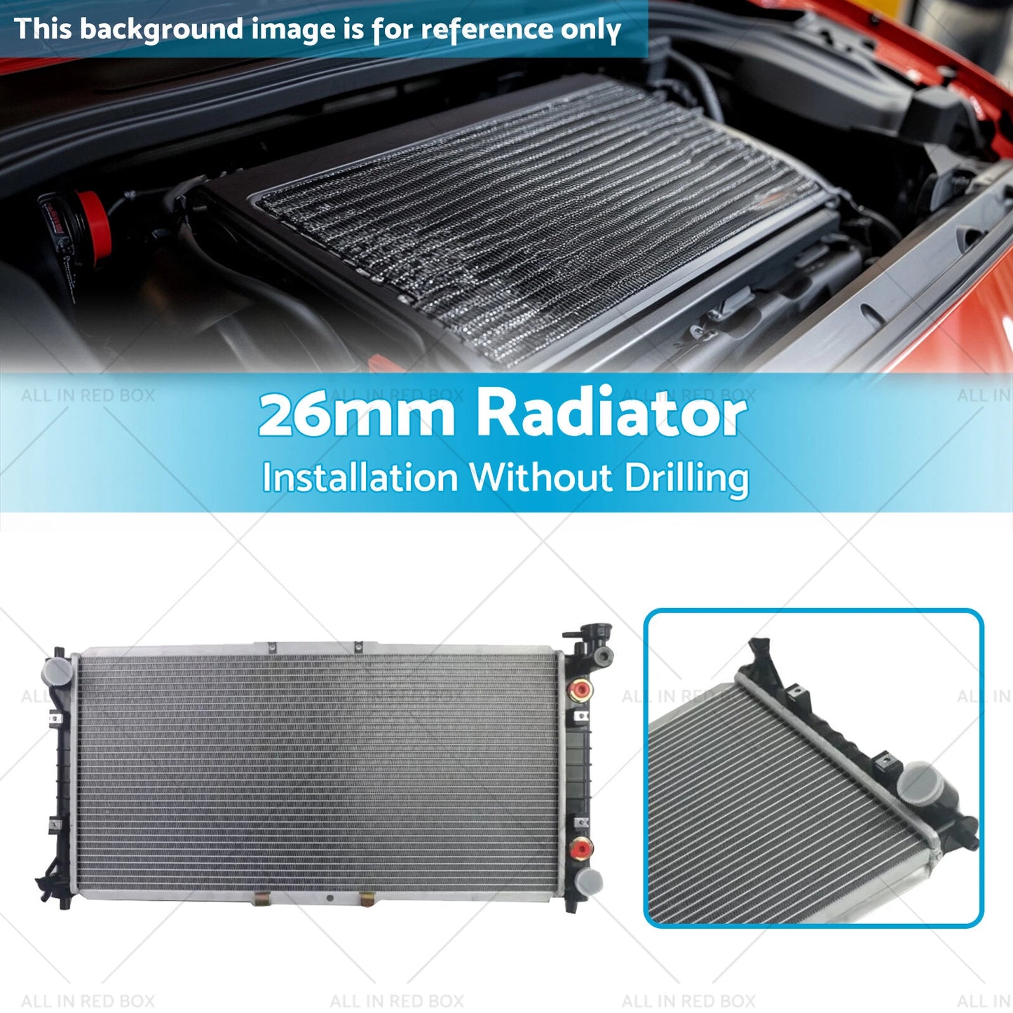 26mm Radiator for Mazda 626 GF MX6 Sedan 2.0L (1991-2002)