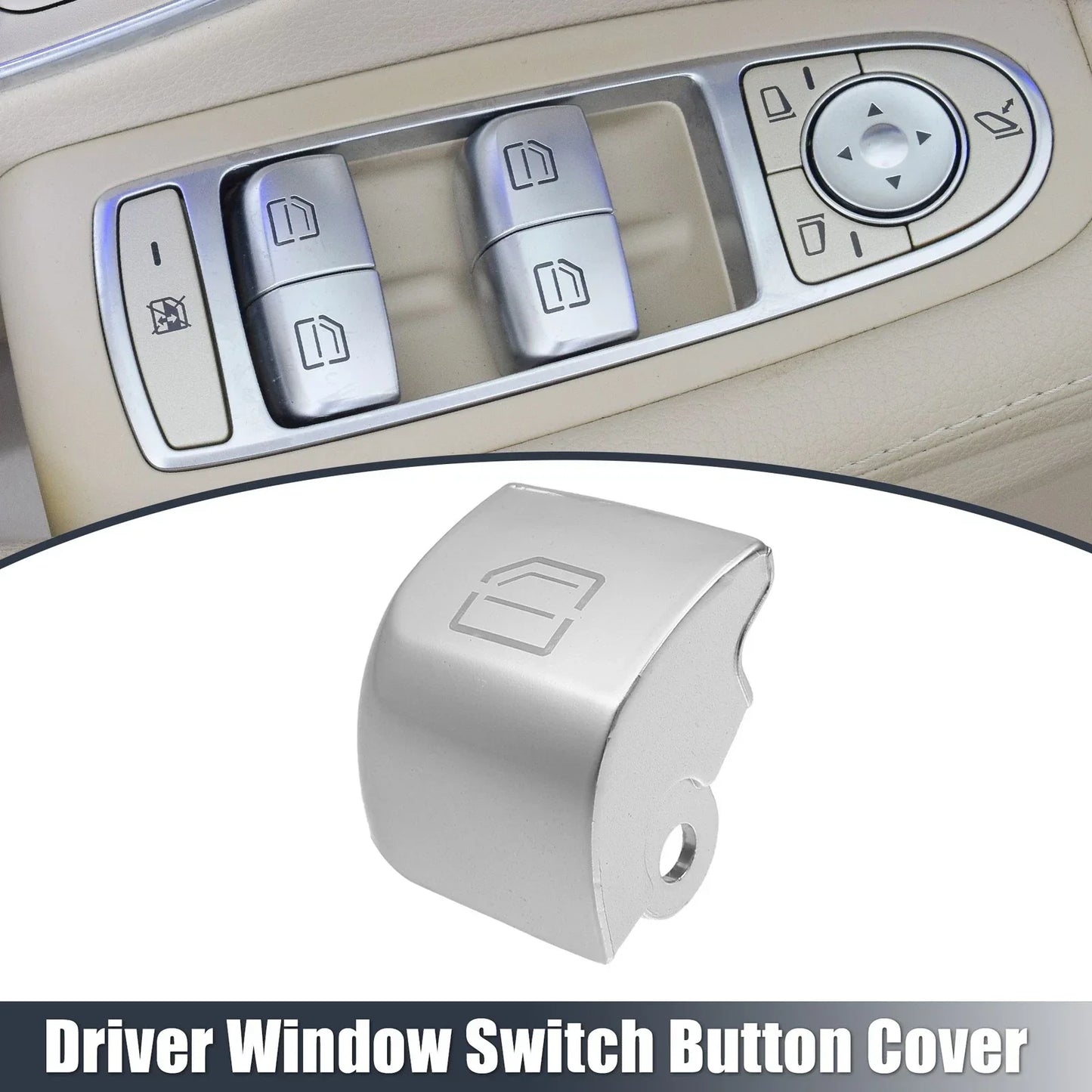 Front Left Window Glass Lift Switch Cover for Mercedes Benz S320 (1995-1999)