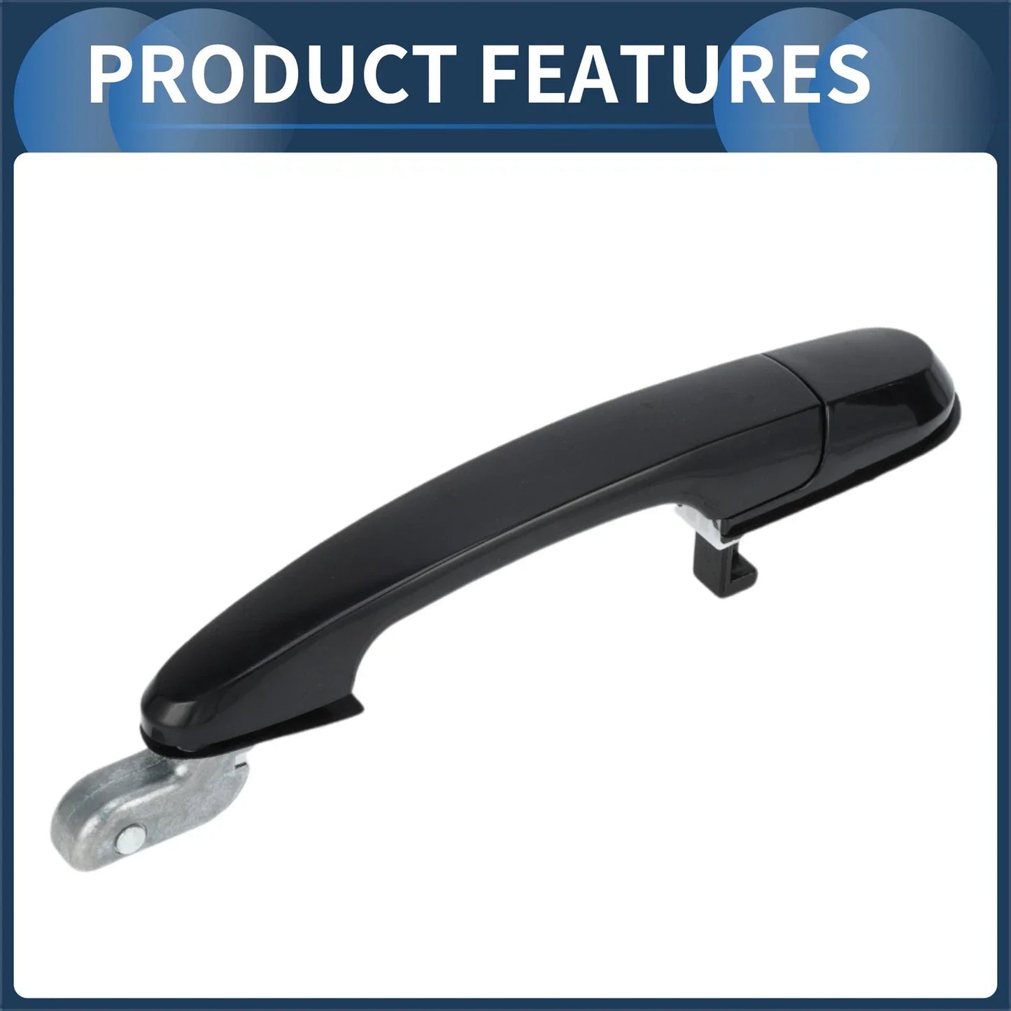 Rear Right Exterior Door Handle for Hyundai Tucson (2005-2009) - 1 Pcs