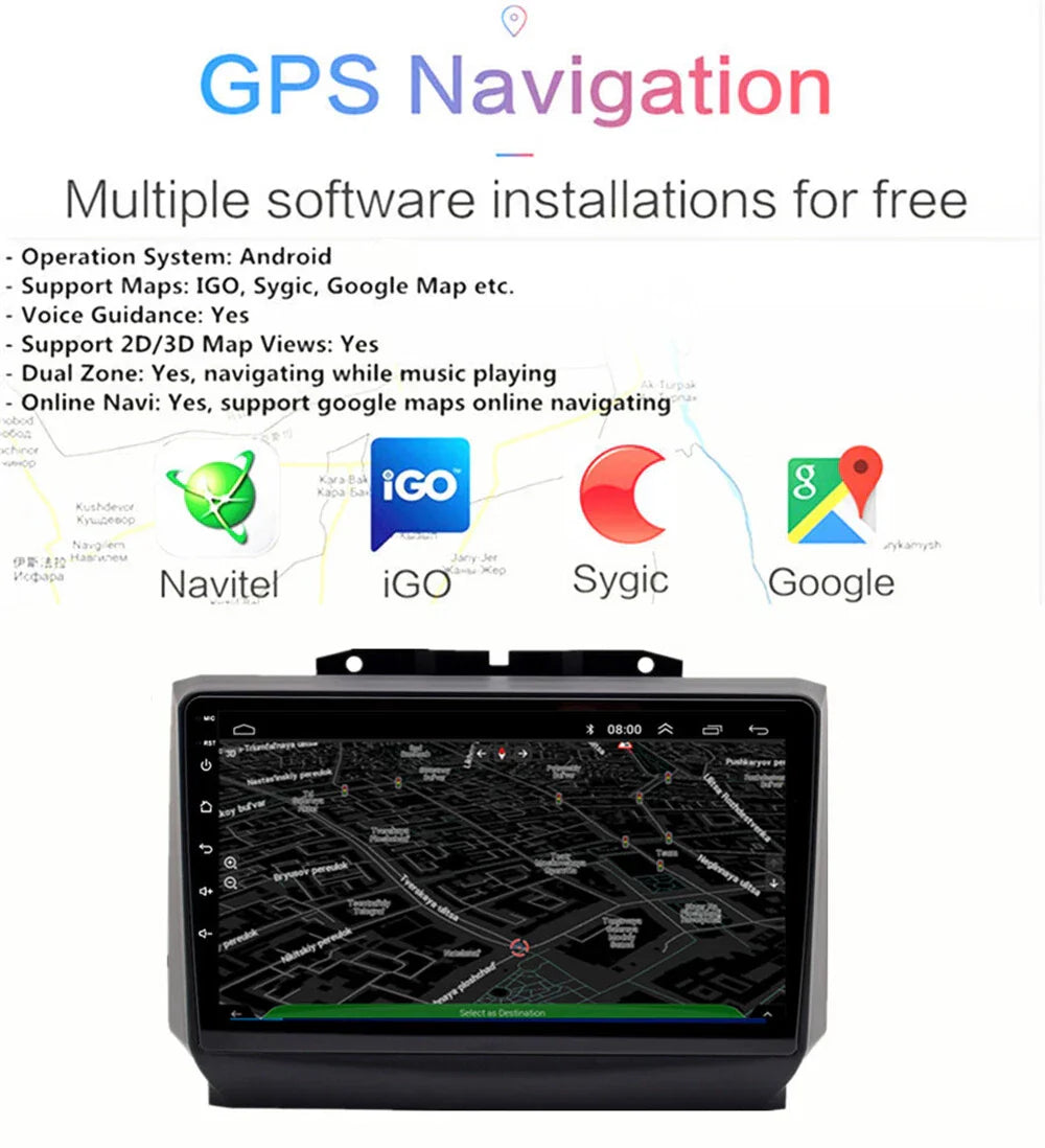 9'' Android Car Stereo GPS Navigation for Dodge RAM 1500-5500 (2013-2018)
