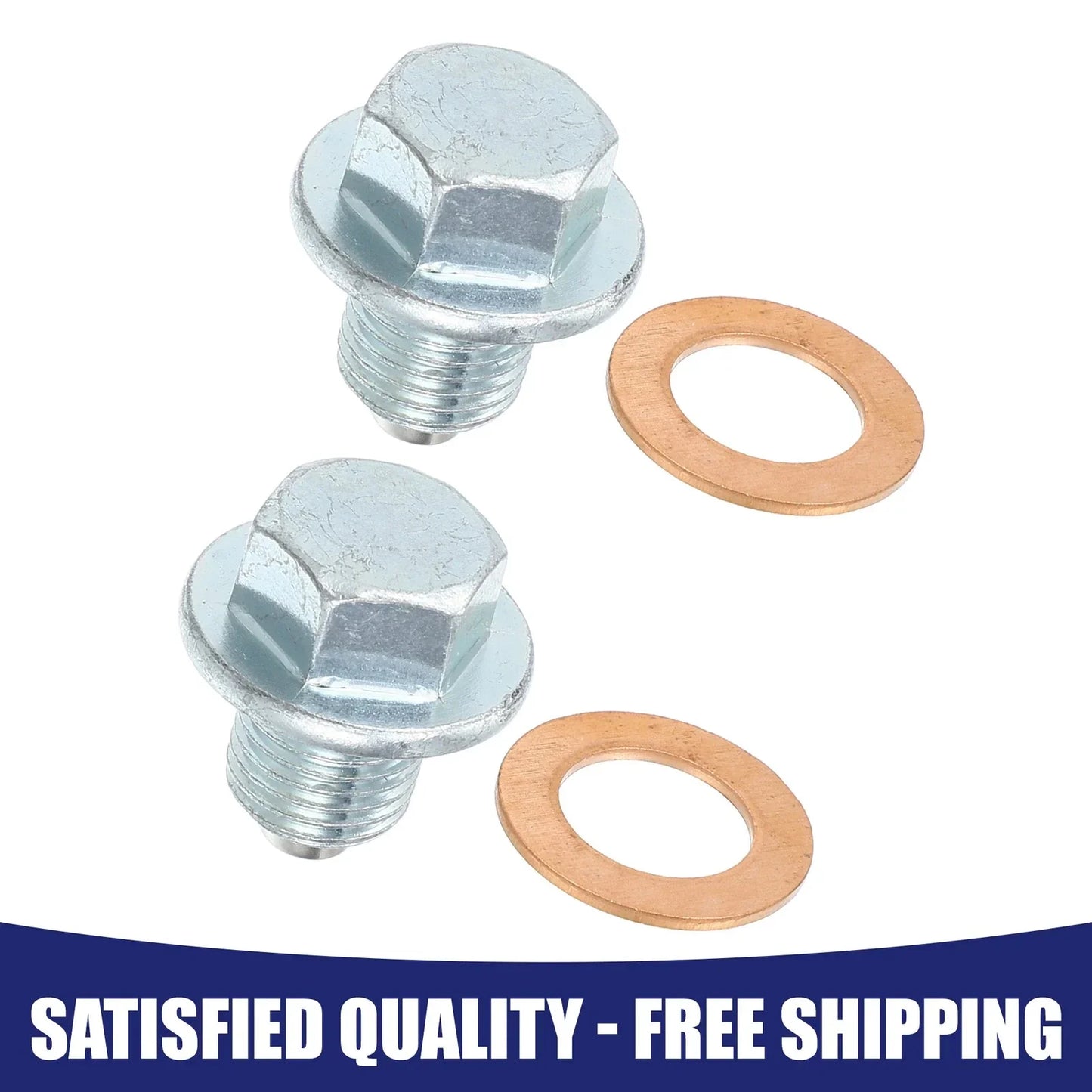 M12 x 1.25 Engine Oil Drain Plug Screws with Seal Rings for Lexus