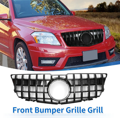 Front Upper Bumper Grille for Mercedes-Benz GLK300 2010-2012 Gloss Black