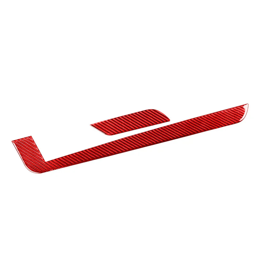 Carbon Fiber Red Gear Shift Side Cover for Toyota Tundra (2014-2021)