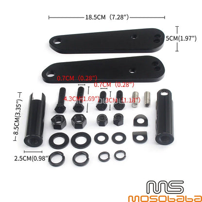 Front Highway Foot Peg Mount Bracket for Harley Dyna Glide (2006-2017)