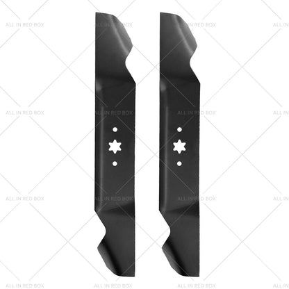 4 x Blades for 38" MTD Ride-On Mowers 6 Point Centre Hole