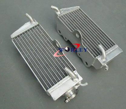Aluminum Radiator + Blue Hose for Honda CR250R CR250 (1985-1987)