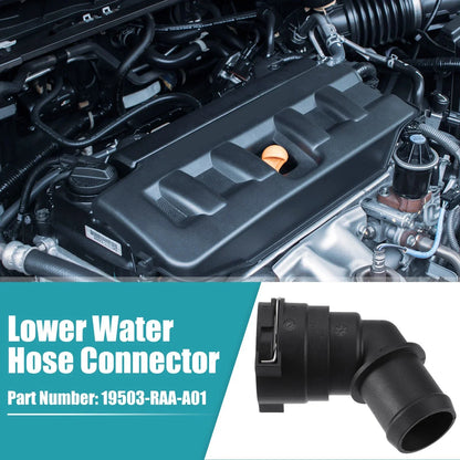 Engine Coolant Hose Connector for Honda Accord (2003-2007) - Plastic Black