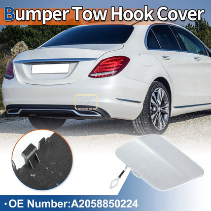 Rear Tow Hook Cover for Mercedes-Benz A-Class (2019-2023) Diamond Silver