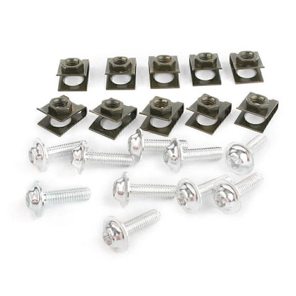 10 x CNC Motorcycle M6 Body Fairing Bolts Fastener Clips